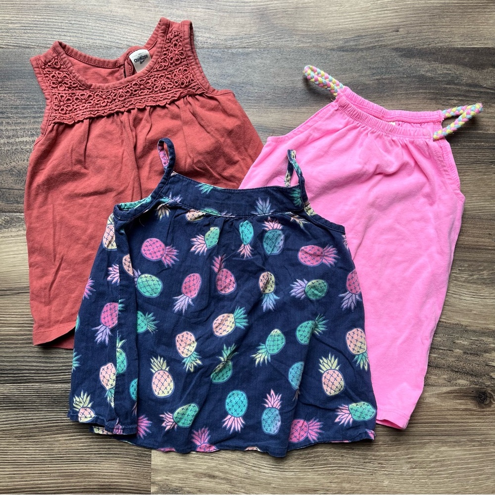 OshKosh and Jumping Bean bundle 3 tops 2T
